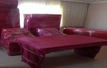 ambalajlanmış yemek masası seti